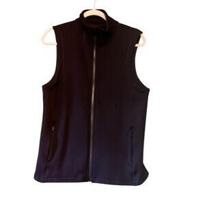 Athleta Altitude Polartec Black Vest Size Large